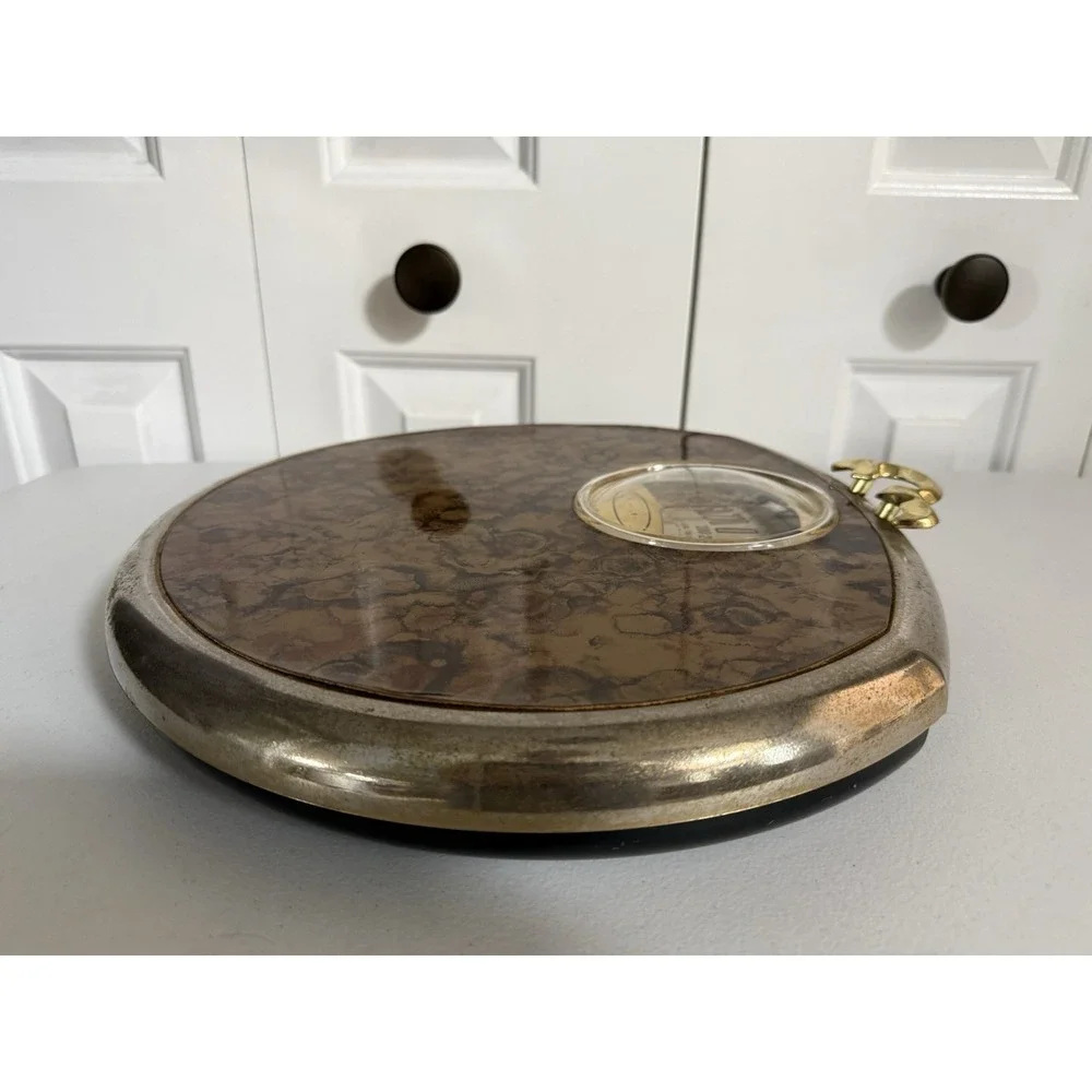 Vintage Hanson Bathroom Floor Scale Royal Copper‎ Marble Design Heavy Duty Steel